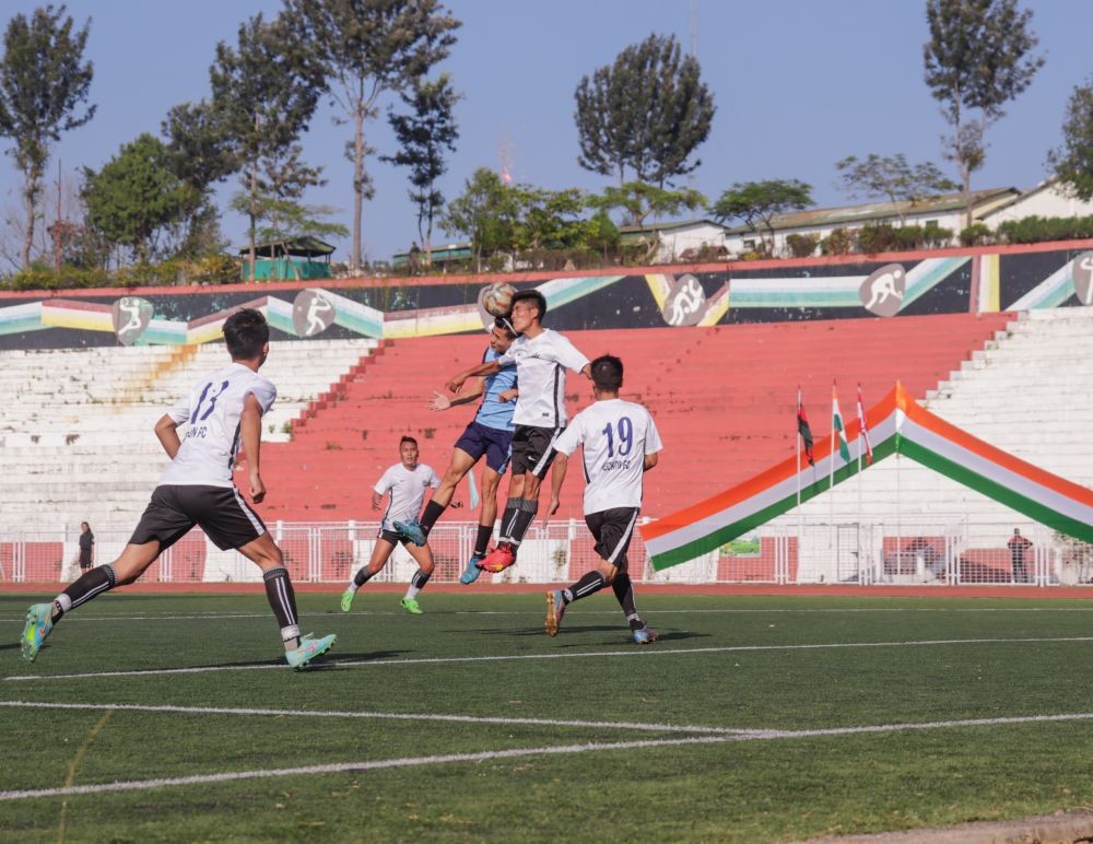 In a match between St. Xavier’s College and Beckon FC on November 7.