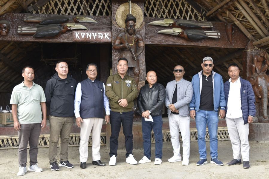 Legislators of Mon District along with Konyak Union Kohima at the Konyak Morung Kisama, November 16