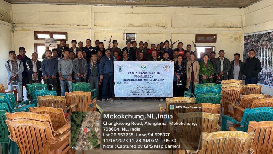 Framers training on Sesame at Waromung