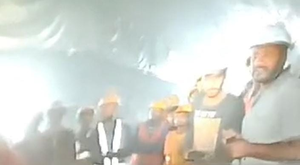 Uttarkashi tunnel collapse: First images of trapped workers out, all safe