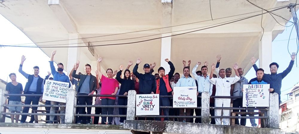 Postal department observes Rashtriya Ekta Diwas in Mokokchung on October 31.