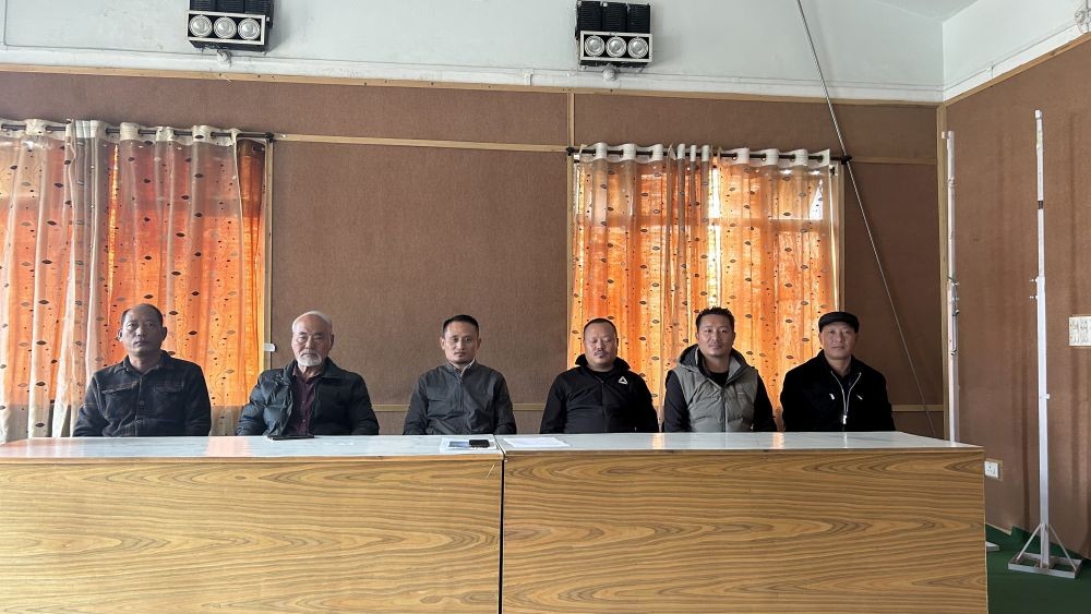 The organisers during the press conference announcing the 50th edition of the inter-ward cake race in Mokokchung. (Morung Photo)