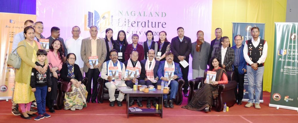 Attendees of the first day of the two-day Nagaland Literature Festival, which began in Kohima on December 3 under the theme 'Writing Nagaland.' (Morung Photo)