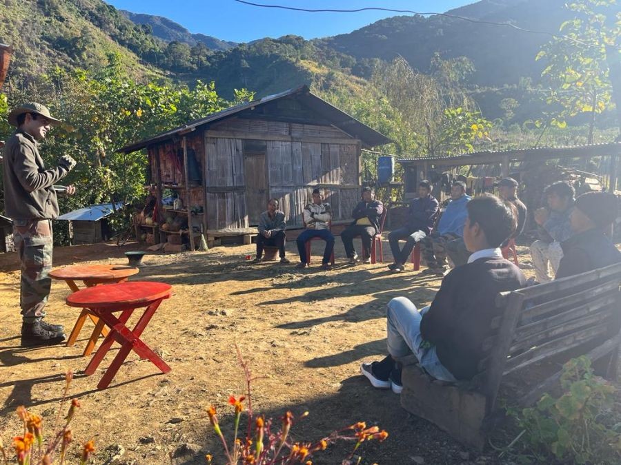 Assam Rifles conducts  an awareness lecture on Sainik School Entrance Examination at Thongsonyu in Noklak district on December 2. (Photo Courtesy: PRO IGAR-N)