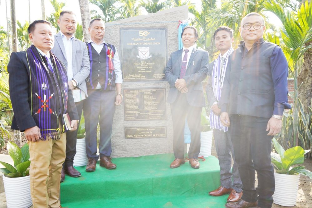 Achumbemo Kikon MLA and Chairman SDPDB as the chief guest, and Renben Jami Retd Director, Department of Land Resource and others.