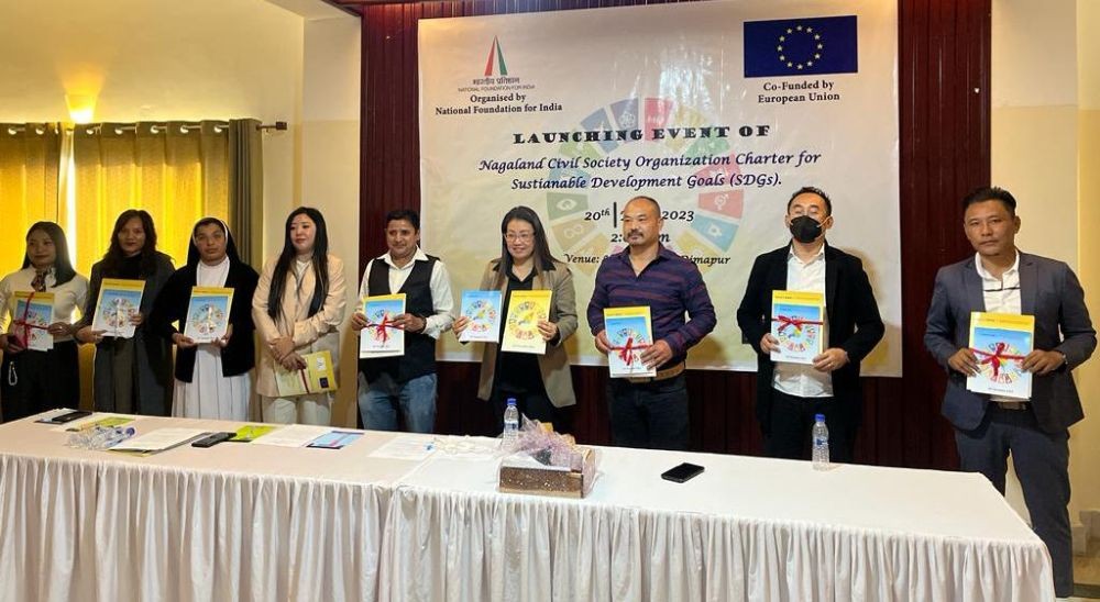 Participants and guests during the launch of the ‘Nagaland Civil Society Organisation Charter for SDGs,’ at Hotel Acacia, Dimapur on December 20. (Morung Photo)