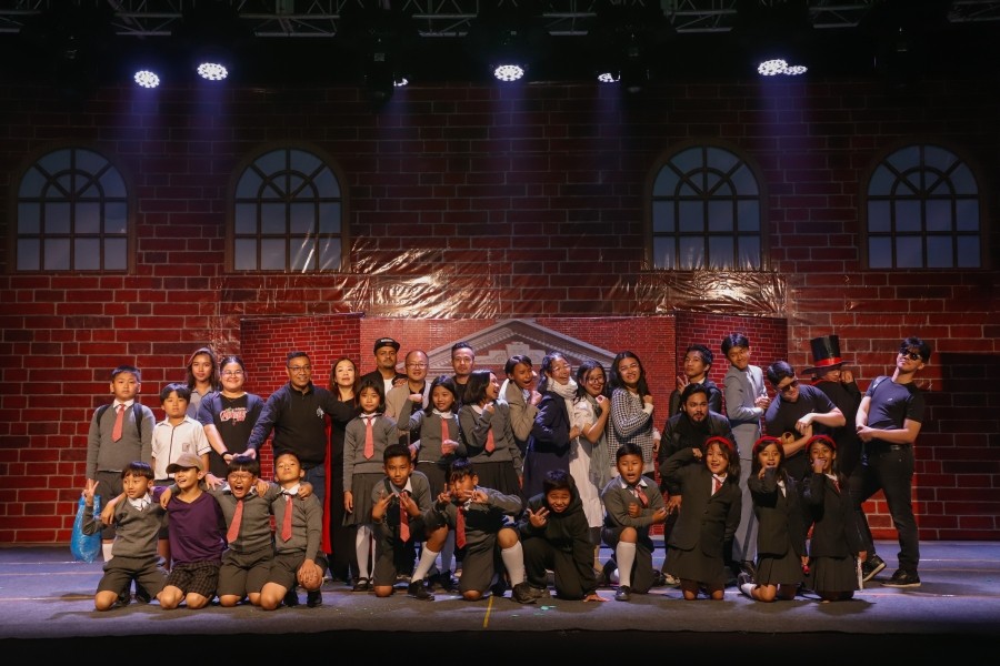 Students of Hope Academy performing the popular play, ‘Matilda’ on the evening of December 16 at the school’s premises located in Seitheke Basa, Chümoukedima. (Morung Photo)