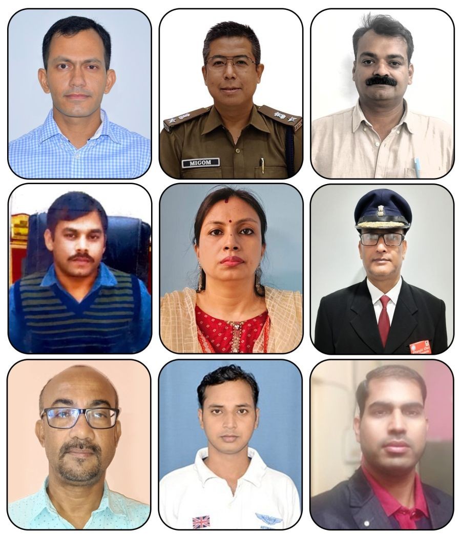 Nine officials of Northeast Frontier Railway from various departments that excelled in various fields were conferred with Ati Vishisht Rail Seva Puraskar individual awards. (Photo Courtesy: CPRO-NFR)