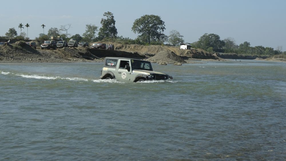 First day of Nagaland Winter Expedition 2023 involved a mix of challenge of slush and dust as the off-roaders drove across the foothill road.