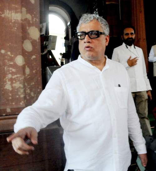 TMC MP Derek O'Brien at Parliament house during Monsoon session in New Delhi, on Tuesday, August 8, 2023. (Photo: IANS/Qamar Sibtain)