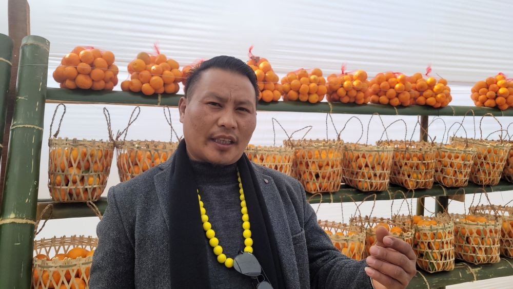 the first day of the 4th edition of the two-day Organic Orange Festival of the Rüsoma Village on January 24.