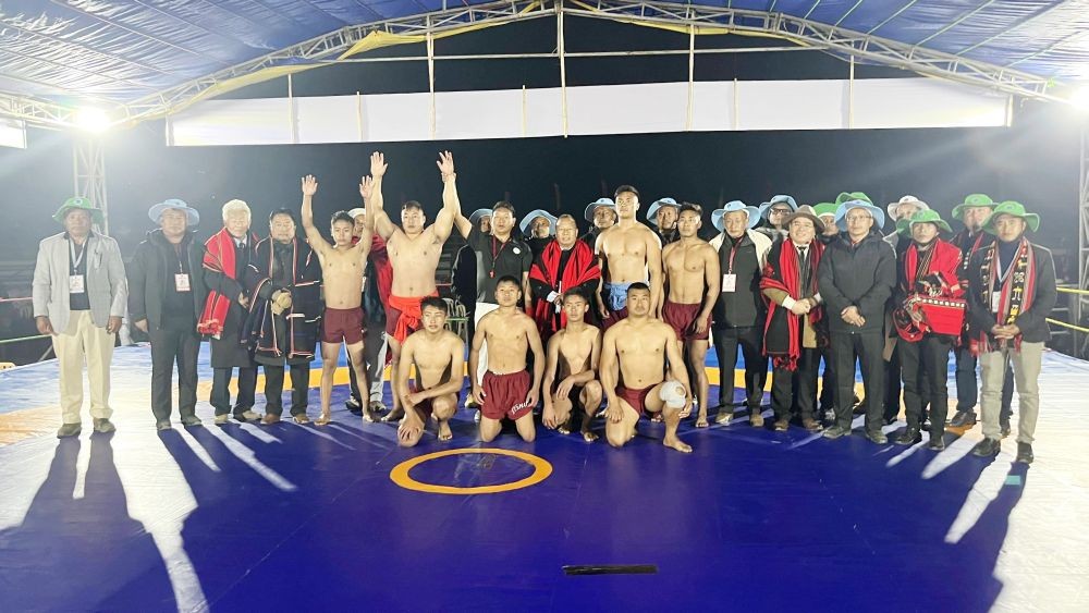 Winners of the CAWA 30th meet 2024 with Kudecho Khamo and  others on January 18 at Chetheba. Morung Photo