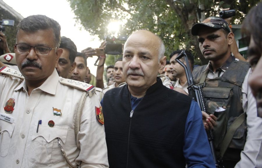 Former Delhi deputy chief minister Manish Sisodia leaves his residence after meeting his ailing wife with permission from a city court in New Delhi on Saturday, November 11, 2023. Sisodia, who is in jail in connection with the alleged liquor scam case, was allowed to meet his wife for six hours between 10 am and 4 pm. (Photo: IANS/Qamar Sibtain)