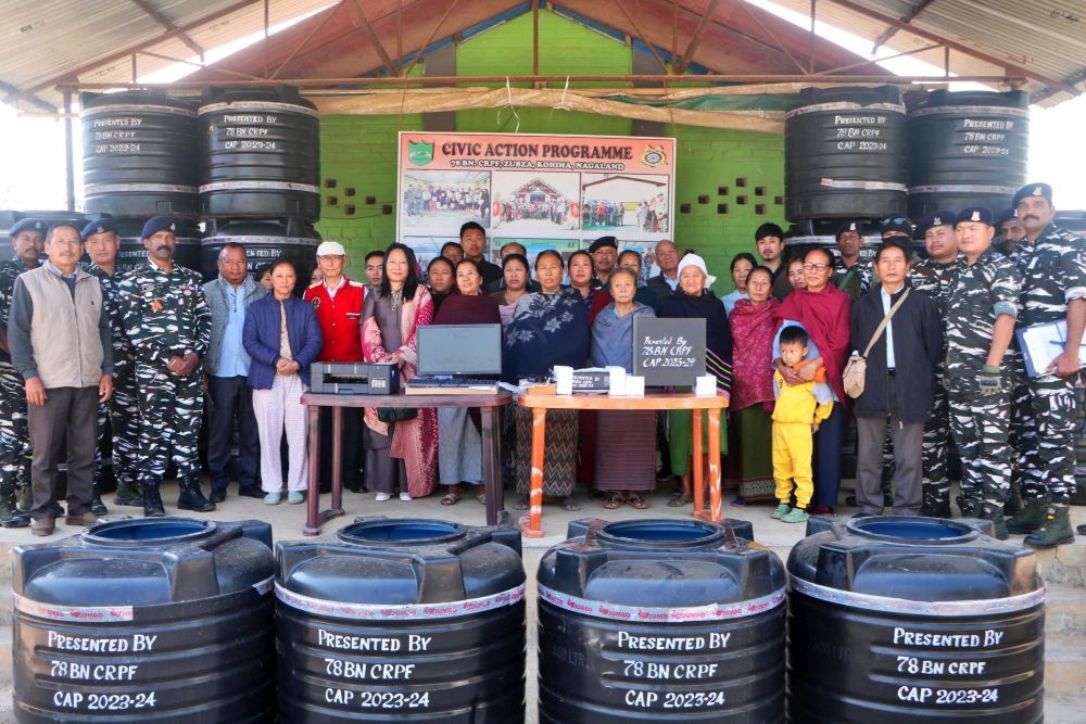 The above items were handed over by WR Josuah, Commandant, 78 Bn CRPF to the village council chairman in the presence of villagers of Kacharigaon in a civic action programme organized on January 16 in the village council hall.