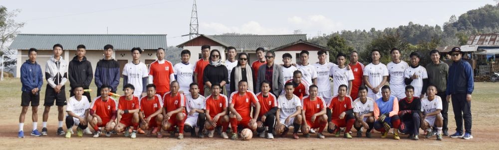 Players with KBC and match officials during KBC annual sports meet on January 4.
