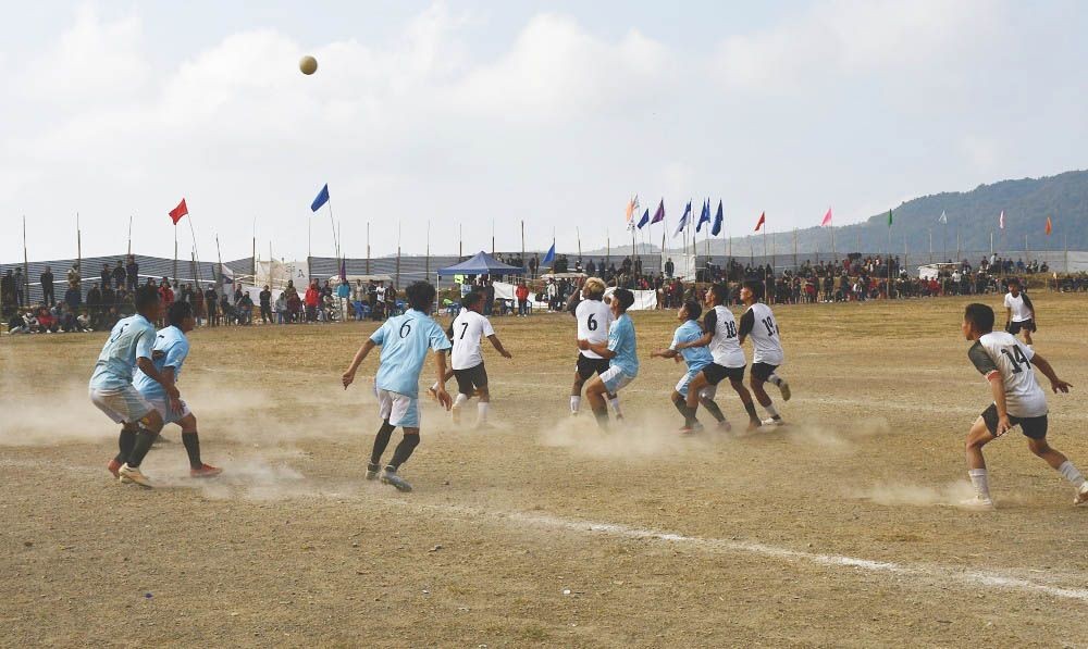 Match between XI Brothers and NRSA on the 6th day of the LFC tournament.