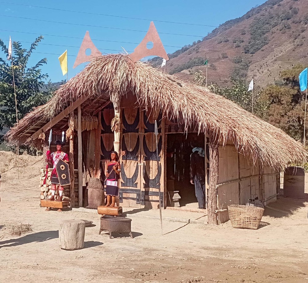 The Chakhesang Morung set for Sökrönye at Khomi in Phek district.