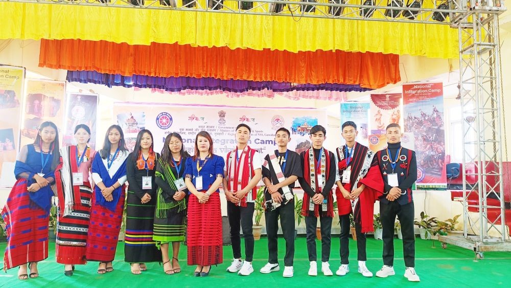 Team from Nagaland at the National Integration camp in Itanagar.