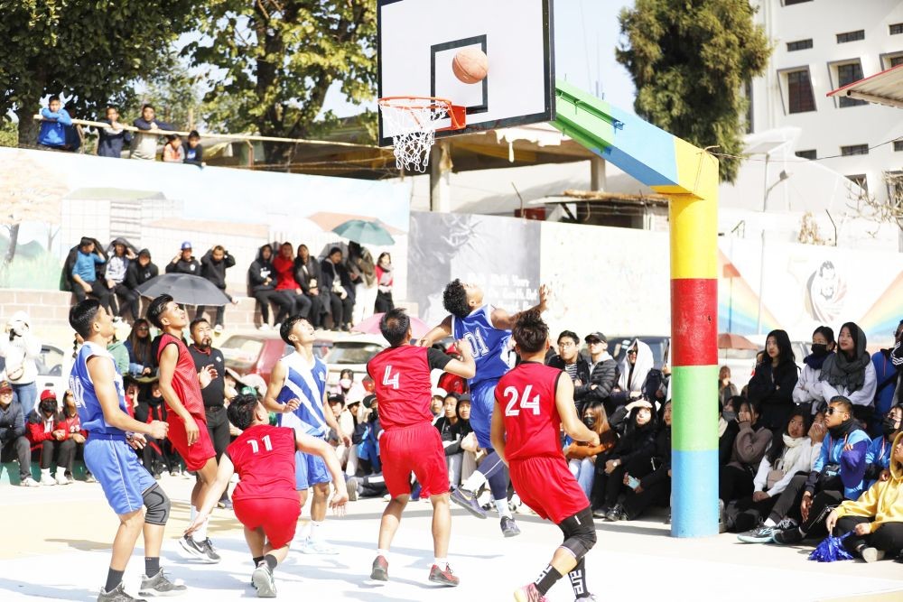 Players on Day 6 of the ongoing 66th KVSA Meet 2024 in Kohima on January 19.