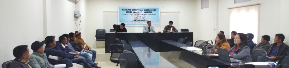 4th phase social audit district level public hearing under MGNREGS for Phek district held at DRDA Conference Hall, Phek Town on January 15.