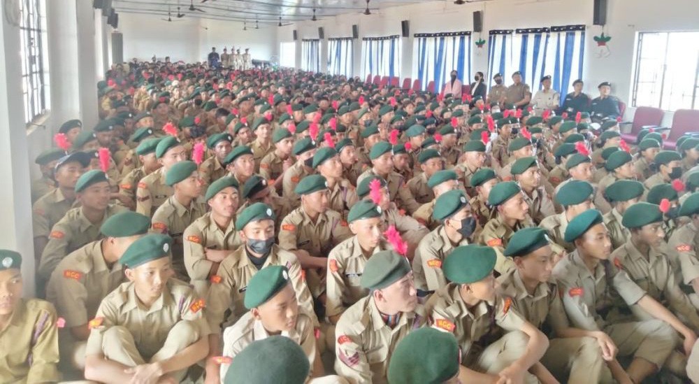 Participants of the mega NCC camp being held at St Joseph University.