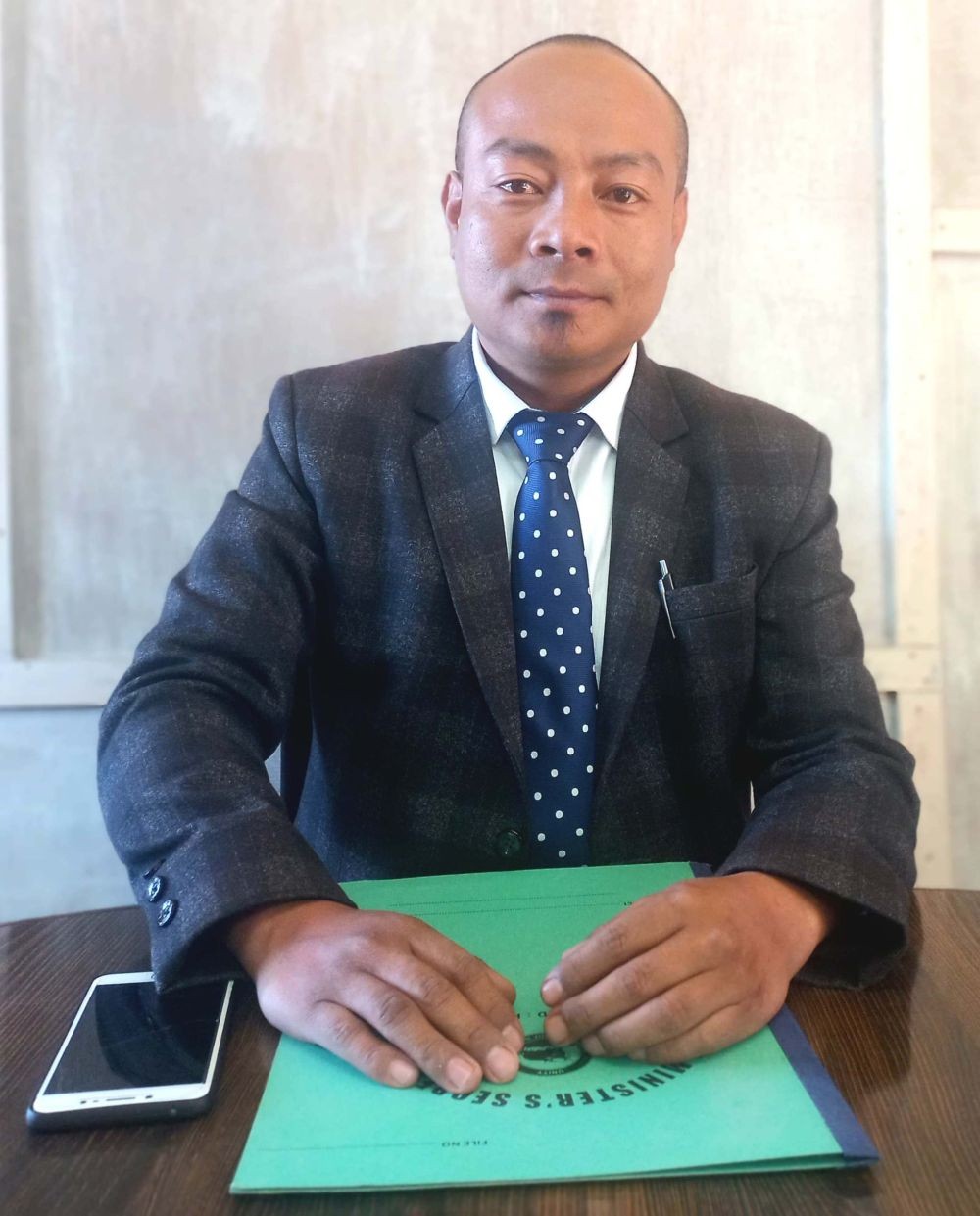 Central Organizing Committee (COC) convenor Cüsayi Lohe briefing conference details  in Kohima on January 21. (Morung Photo)