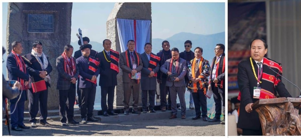 Dignitaries and others at Khezhakeno-Pfutseromi Friendship day on January 20 at Khezhakeno.
