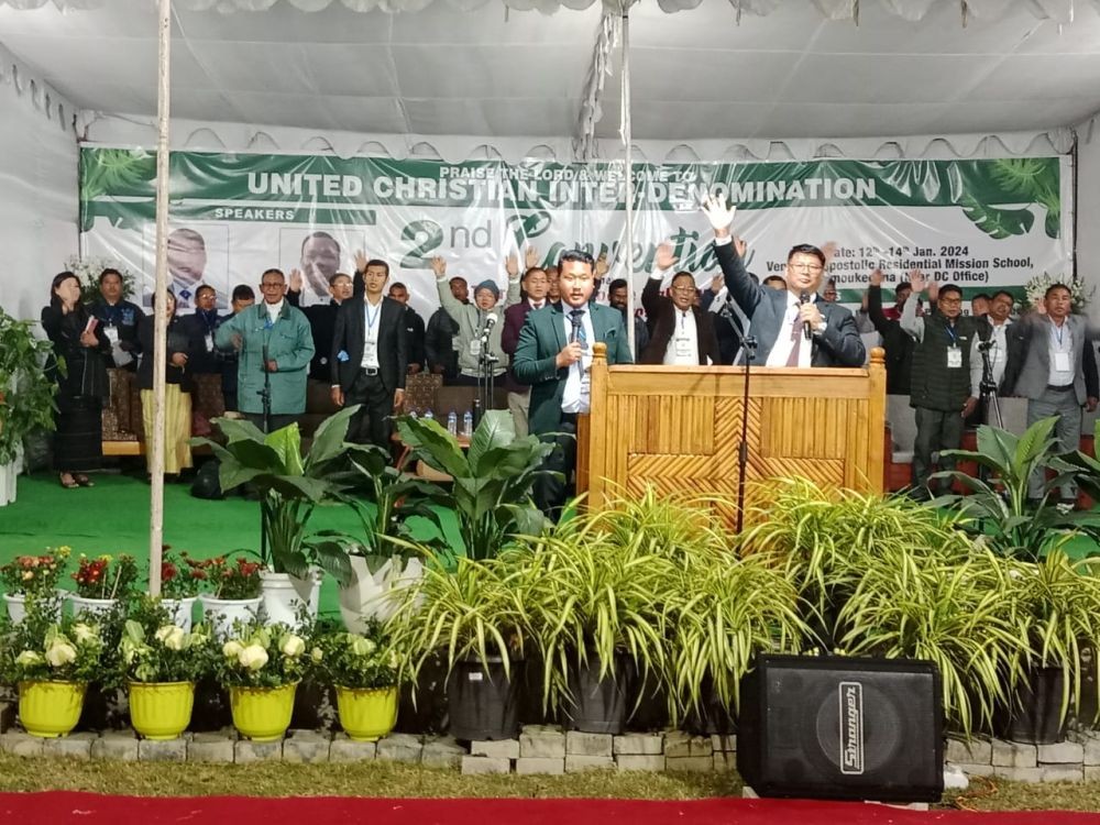 United Christian inter-denomination convention in Chümoukedima on January 12.