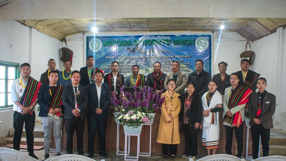 Khrielievi Chüsi with others during 74th general conference of MSU on January 6.