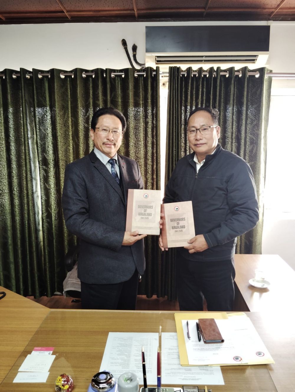 KG Kenye releases a book on profile of’ Governors of Nagaland’ in Kohima on January 18.