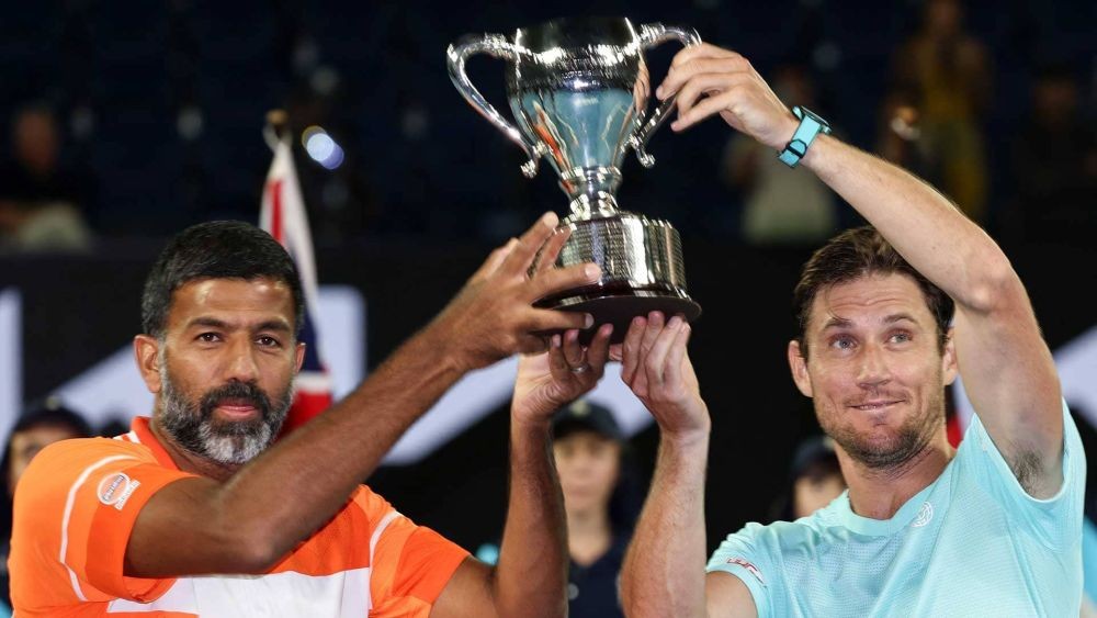 India's Rohan Bopanna wins men's doubles title with Matthew Ebden at the Australian Open in Melbourne on Saturday, becomes oldest major winner. Photo credit: ATP Tour