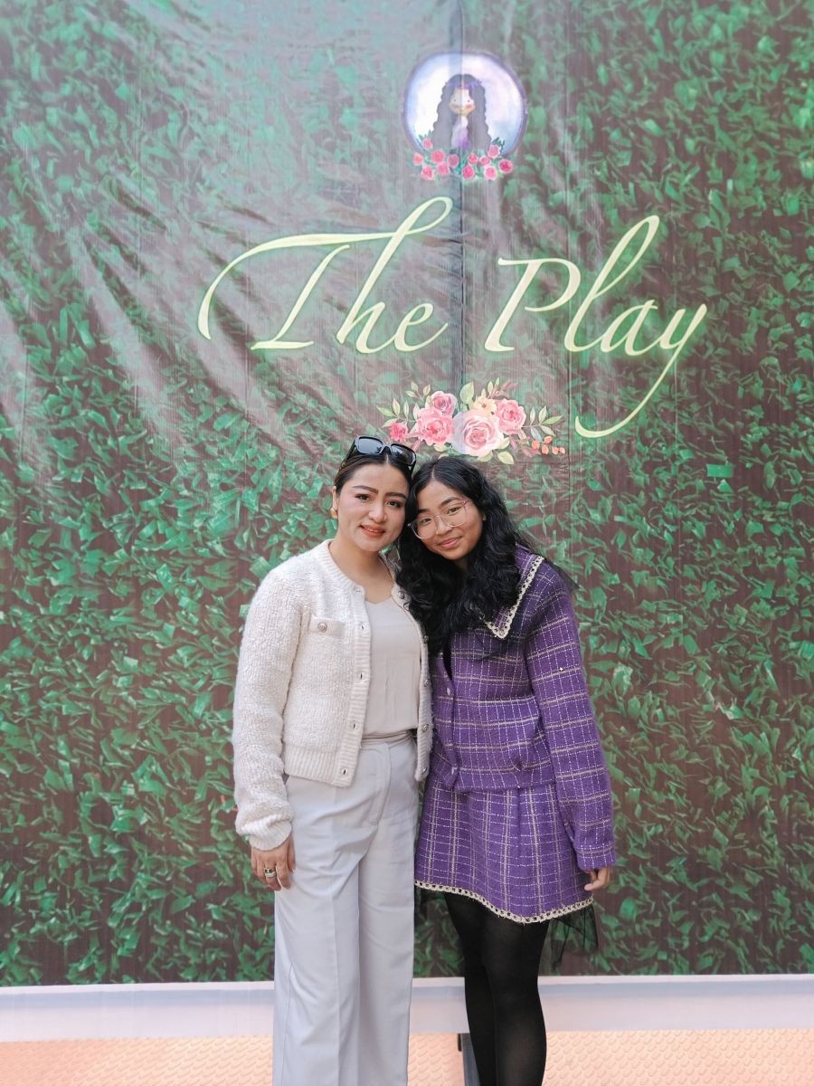 Ani Yepthomi, Director, Livingstone Foundation International School & College and the author, Alina Aier on January 15. (Morung Photo)