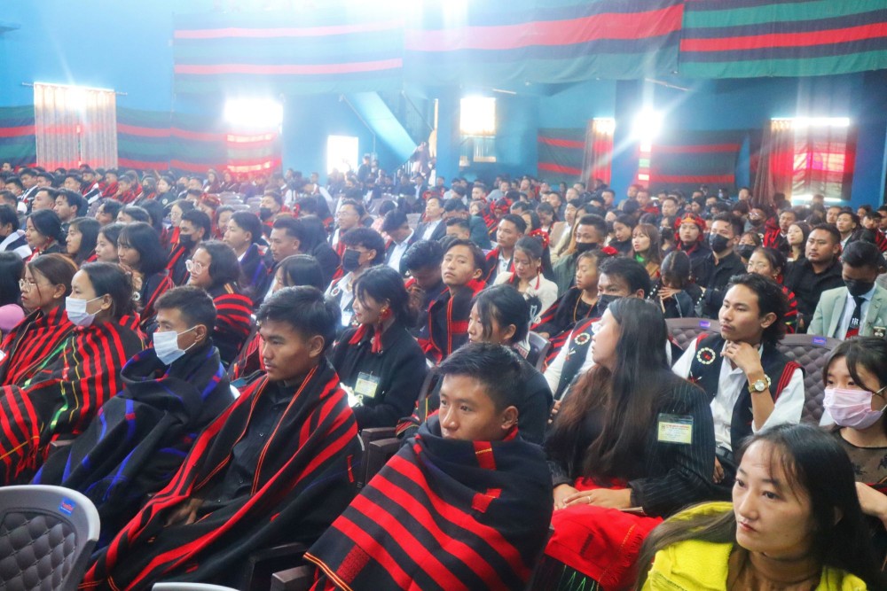 Participants during the second day inaugural session of 51st Biennial General Conference of All Sumi Students’ Union on January 23 at Zunheboto Town.