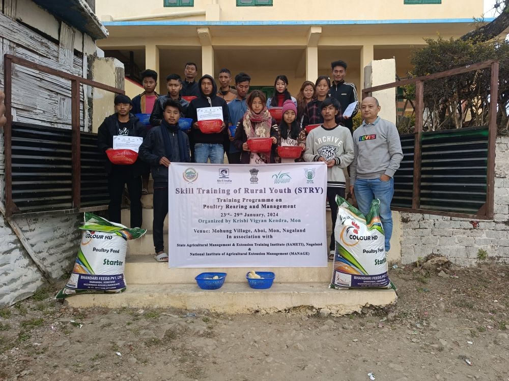 15 rural youths (10 males and 5 females) attended six-day training programme from January 23 to 29 at Mohung Village, Mon district.