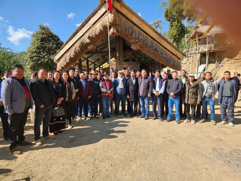 Advisor for Law & Justice, Land Revenue TN Mannen, members of NDPP Noklak region and others at the consultative meeting held at Jungyam Fishery Farm Guest House, Noklak on January 17.