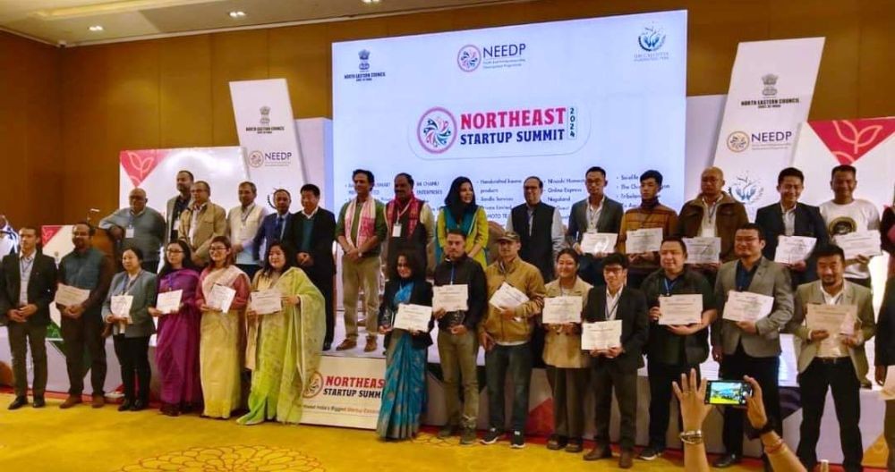 Six Nagaland based Startups won awards at the Northeast Startup Summit at Taj Vivanta, Guwahati on January 29.