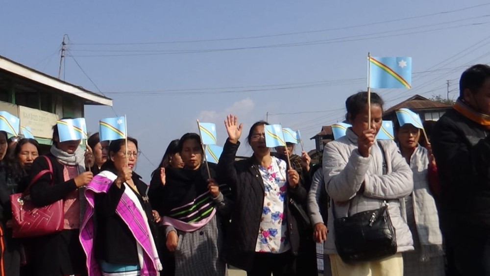 A ‘Prayer Walk’ was held at Phek town as part of the ongoing Naga gathering called “Nurturing Naga Peoplehood” on February 17. The main programme will be held at Naga Shisha Hoho Prayer Centre, Kütsapo village near Phek town on February 18.
