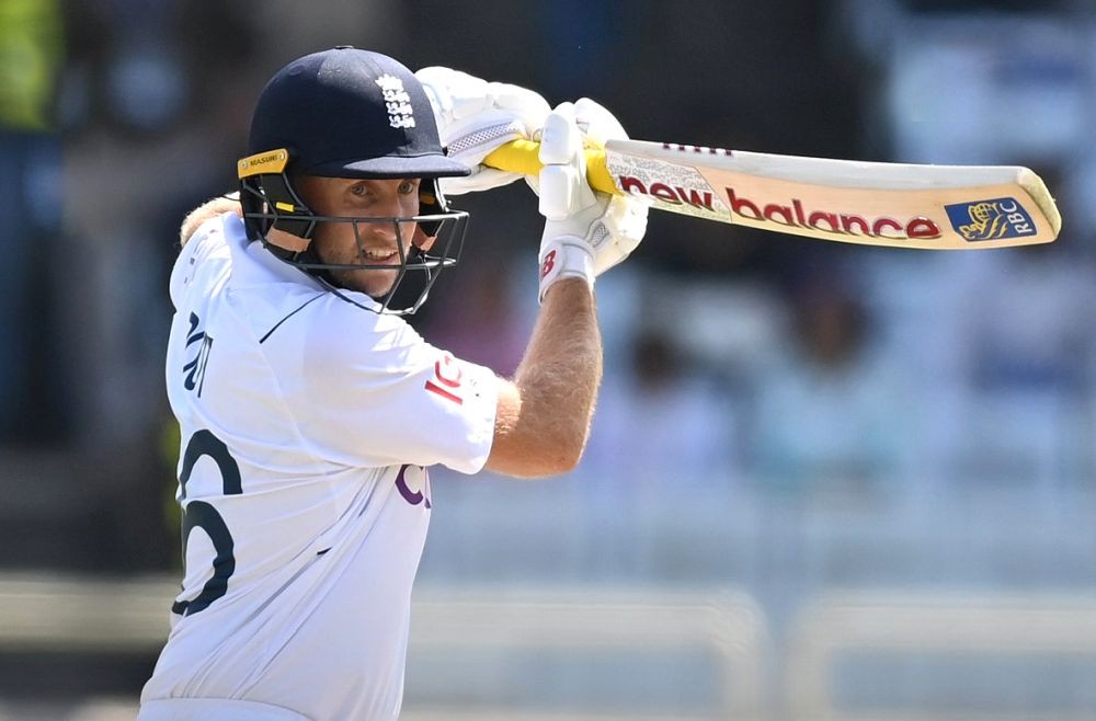 Ranchi : England's Joe Root plays a shot during first day of the fourth Test cricket match between India and England, at the JSCA International Stadium Complex in Ranchi on Friday, Feb. 23, 2024. (Photo: IANS/@englandcricket)