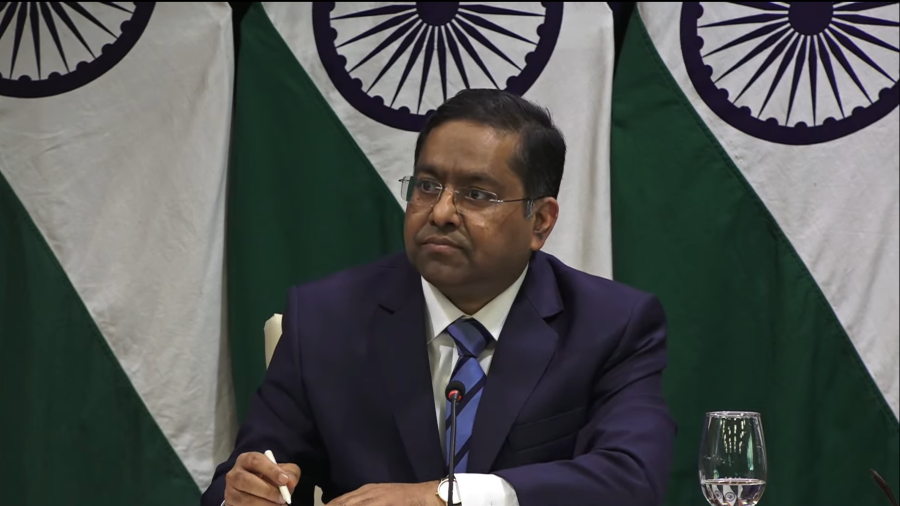 MEA spokesman Randhir Jaiswal. (IANS Photo)