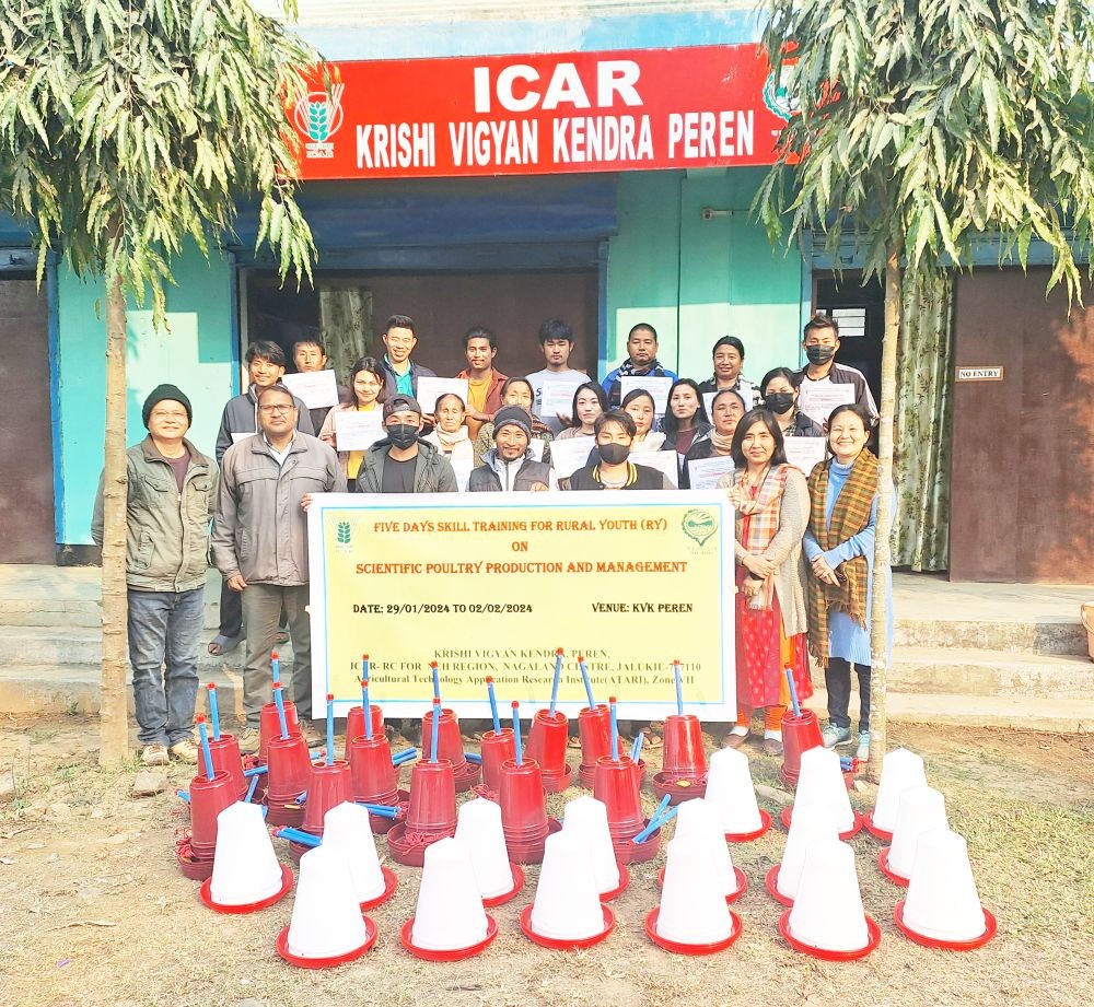 Participants during the skilled training for rural youths held from  January 29 to February 2.