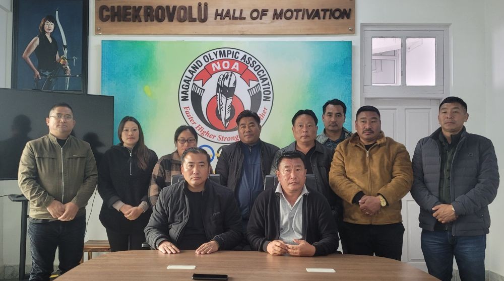 ASA officials during press conference in Kohima on February 19. (Morung Photo)