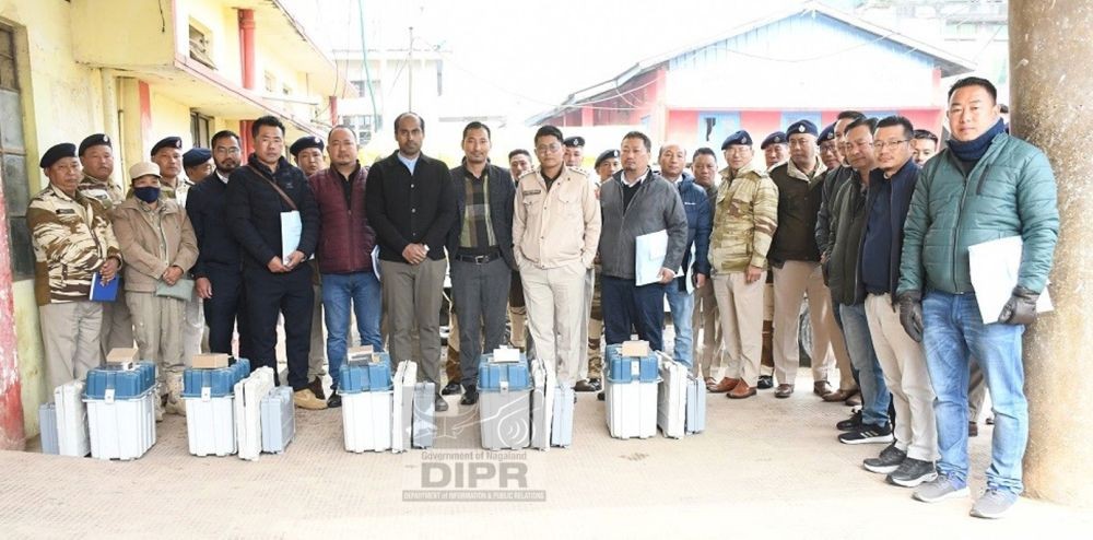 DC Wokha with the Sector Magistrates and sector commanders during the training held at DC conference hall, Wokha on February 2. (DIPR Photo)