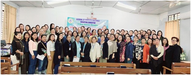 Nurses attendees from various district of Nagaland during the two-day district workshop on “Mental Health Matters: Understanding Mental Health & Wellness” conducted at the School of Nursing, District Hospital Dimapur from February 22-23.