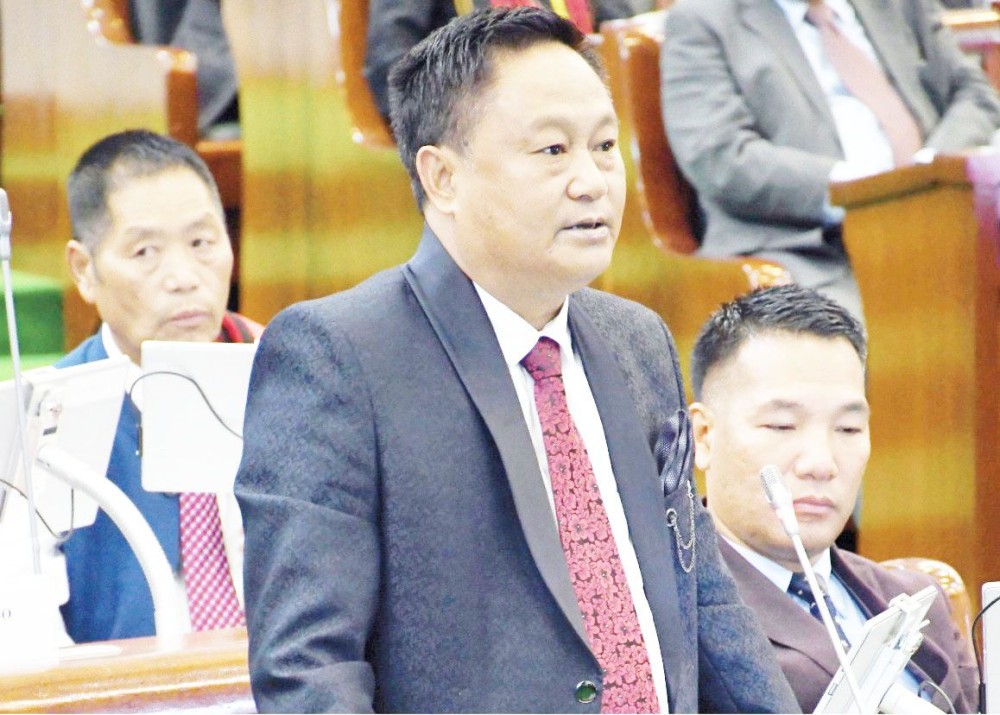 NCP MLA, S Toiho Yeptho was elected “unopposed” as Deputy Speaker of the 14th Nagaland Legislative Assembly. (DIPR Photo)