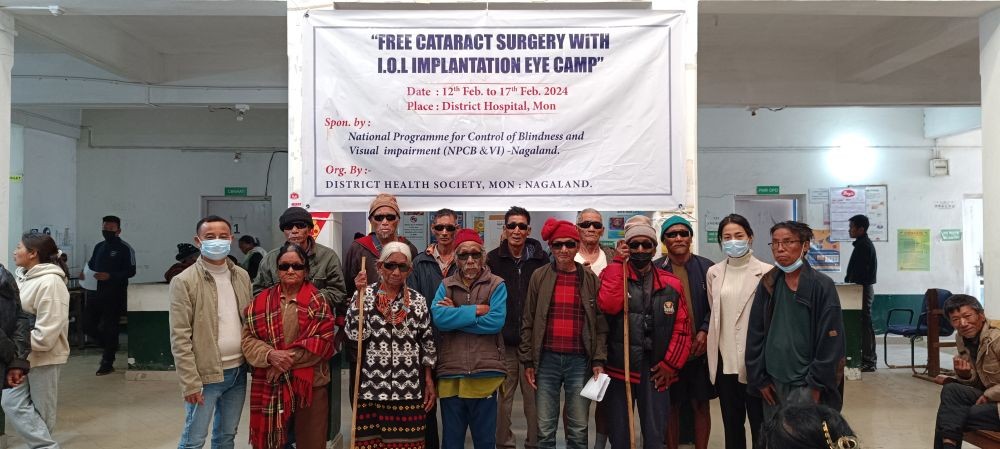 District Health Society, Mon organised a free cataract surgery from February 12 to 17 at District Hospital (DH), Mon.
