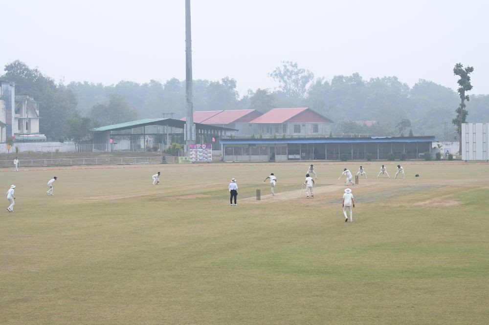 Match between Nagaland and Arunachal Pradesh at Sovima Cricket Stadium on February 2. (Photo Courtesy: NCA)