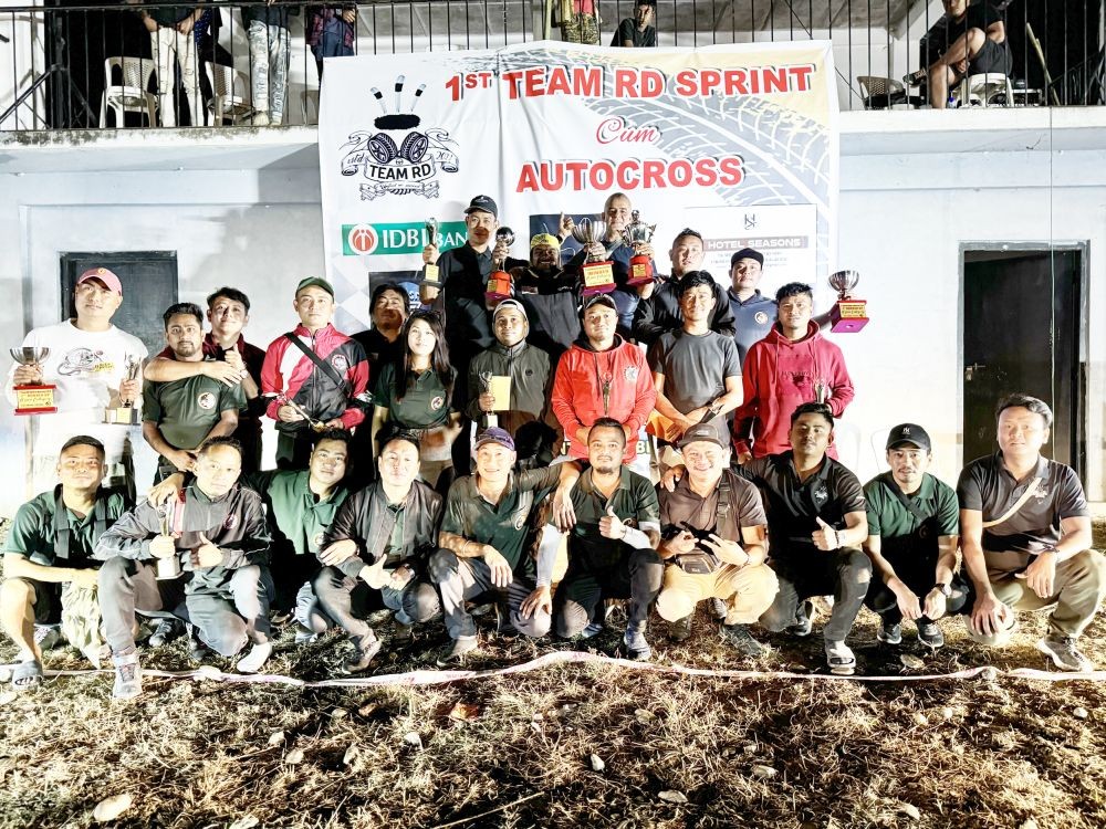 Winners of various categories and others during the 1st Team RD Sprint & Autocross held in Vihokhu village from February 23-24.