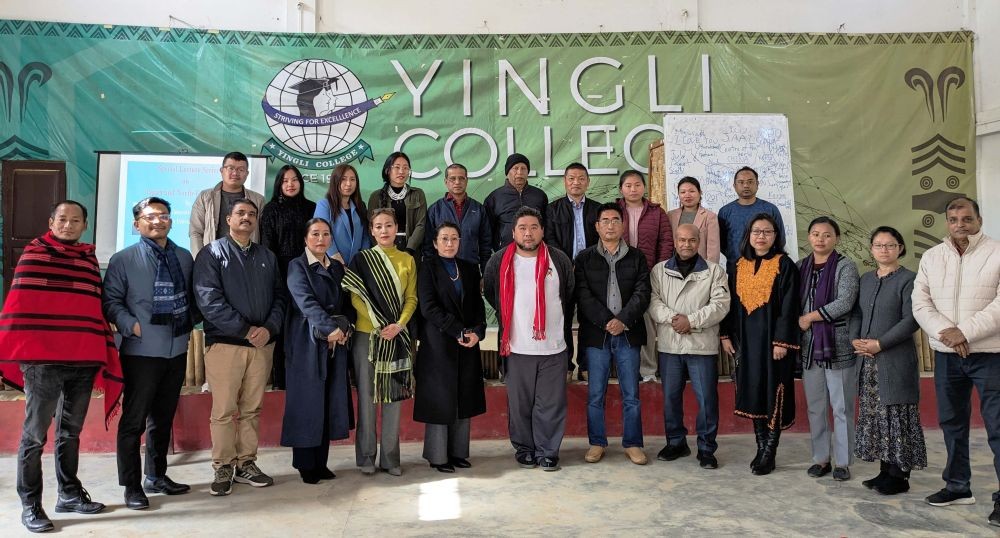 Dr Takenori Murakami, from the Tokyo University of Foreign Studies, Japan delivered a lecture at Yingli College, Longleng on February 21.