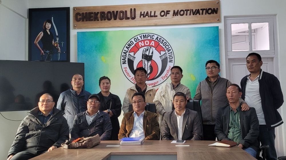 NWA officials with Ground Management team during press conference in Kohima on March 10. (Morung Photo)