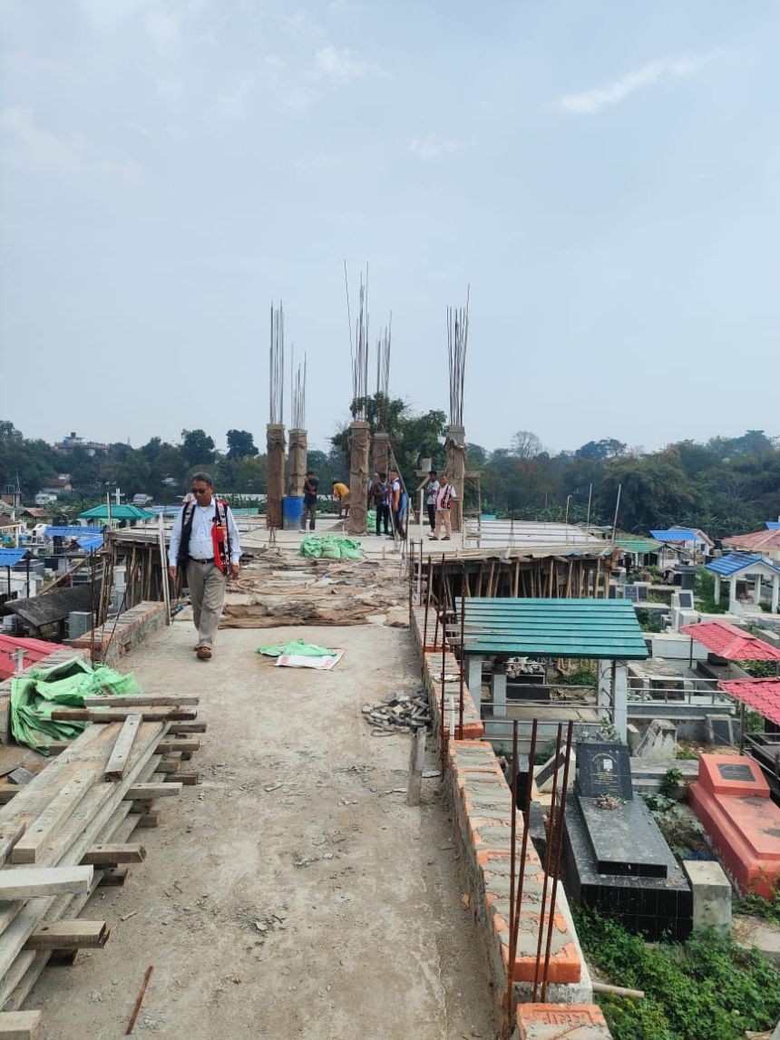 The old Naga Cemetery in Lakeview colony, Dimapur.